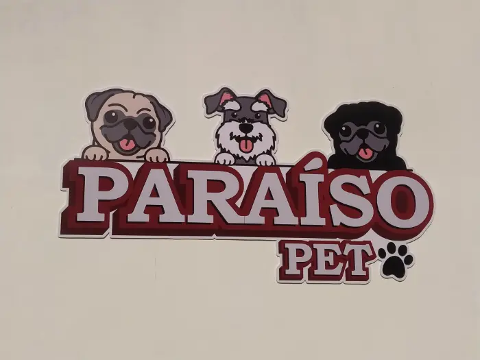 Adesivo recortado com mascotes, para loja de produtos para animais